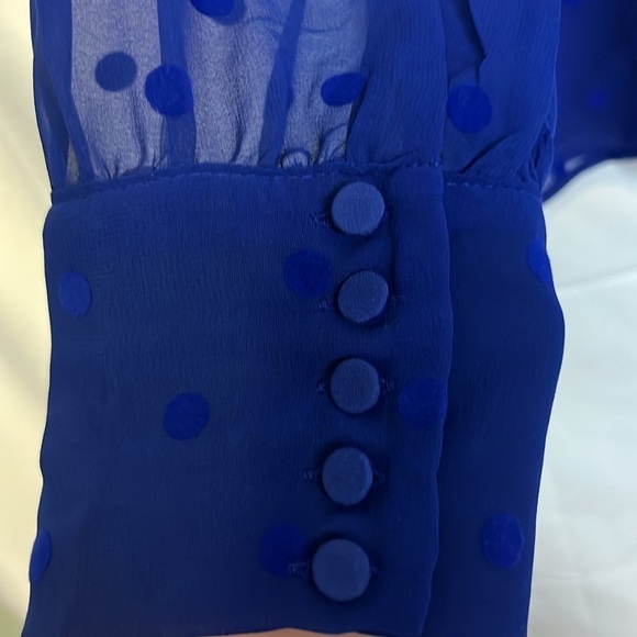 Women's, J.Crew, Light Weight, V-Neck, Dotted Detailed, Long Sleeve, Size Large - Picture 9 of 12